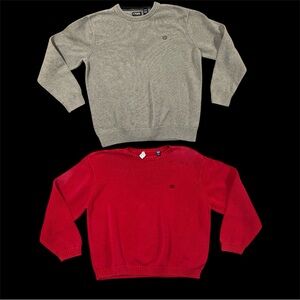 Set if Two (2) Big & Tall Chaps Sweaters - 4XB & 3XB - 100% Cotton
